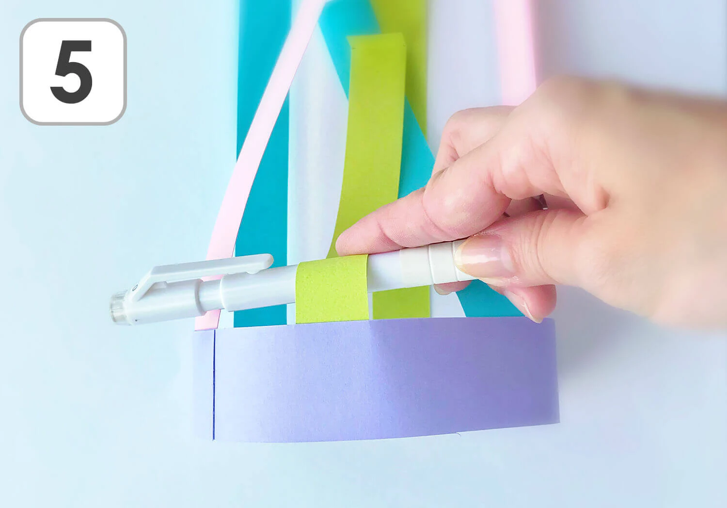 カラフル王冠の製作手順5