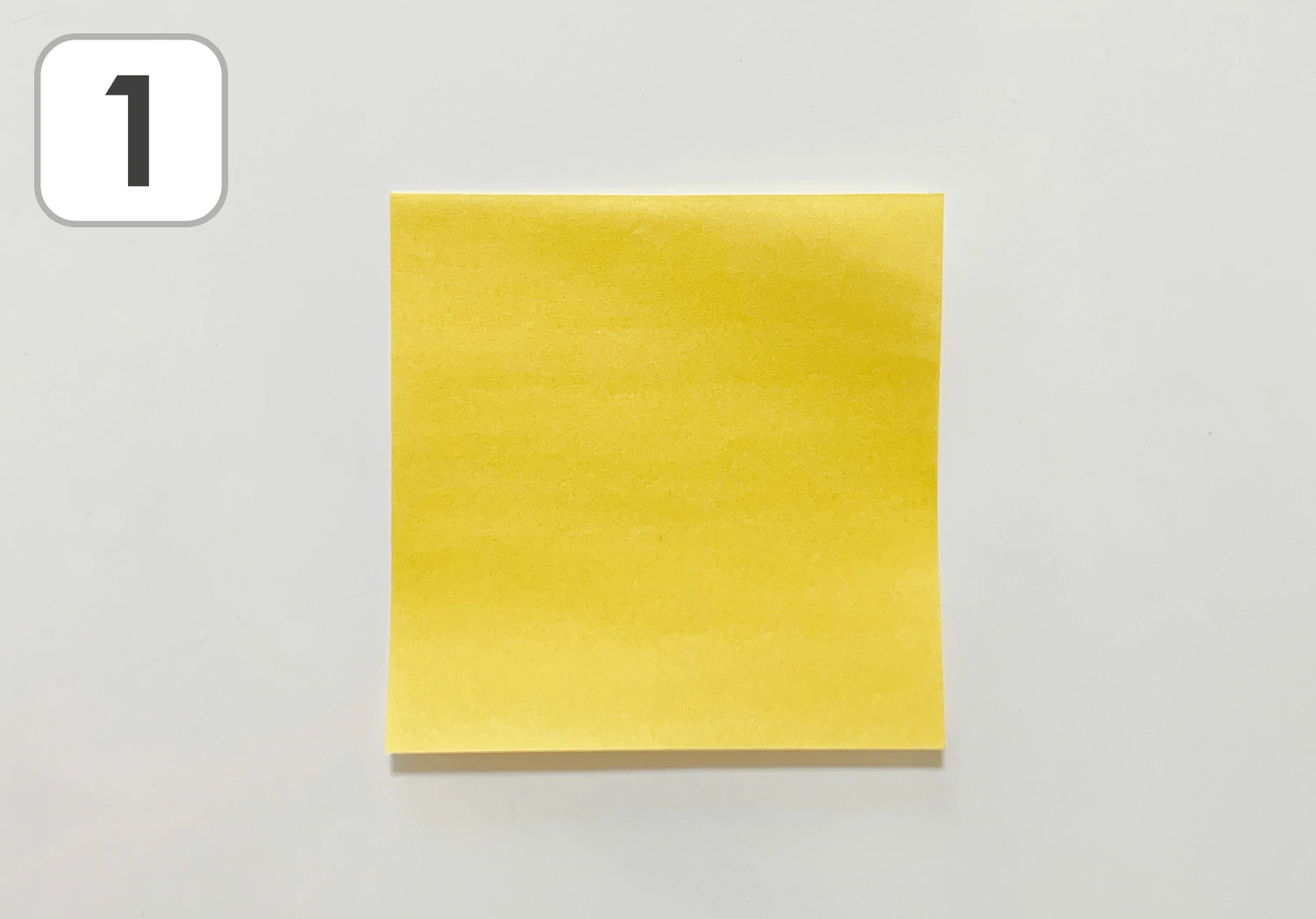 キツネの折り方1