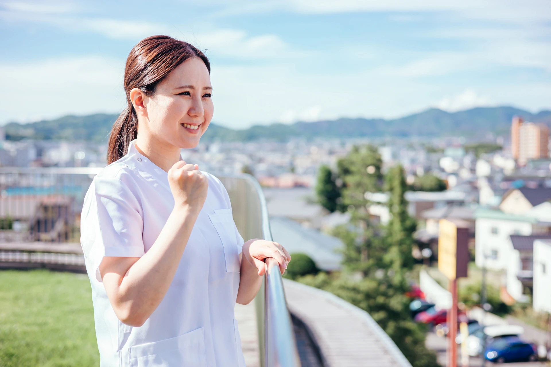 はつらつとした看護師さん