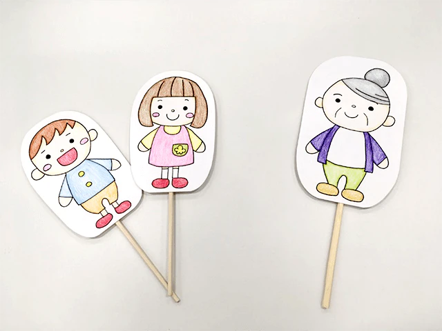 お正月の由来ペープサート2