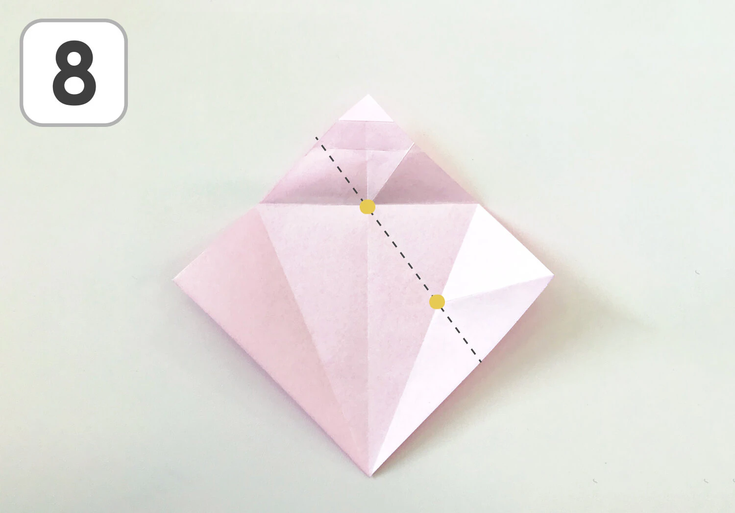 おりがみで作るほし手順8