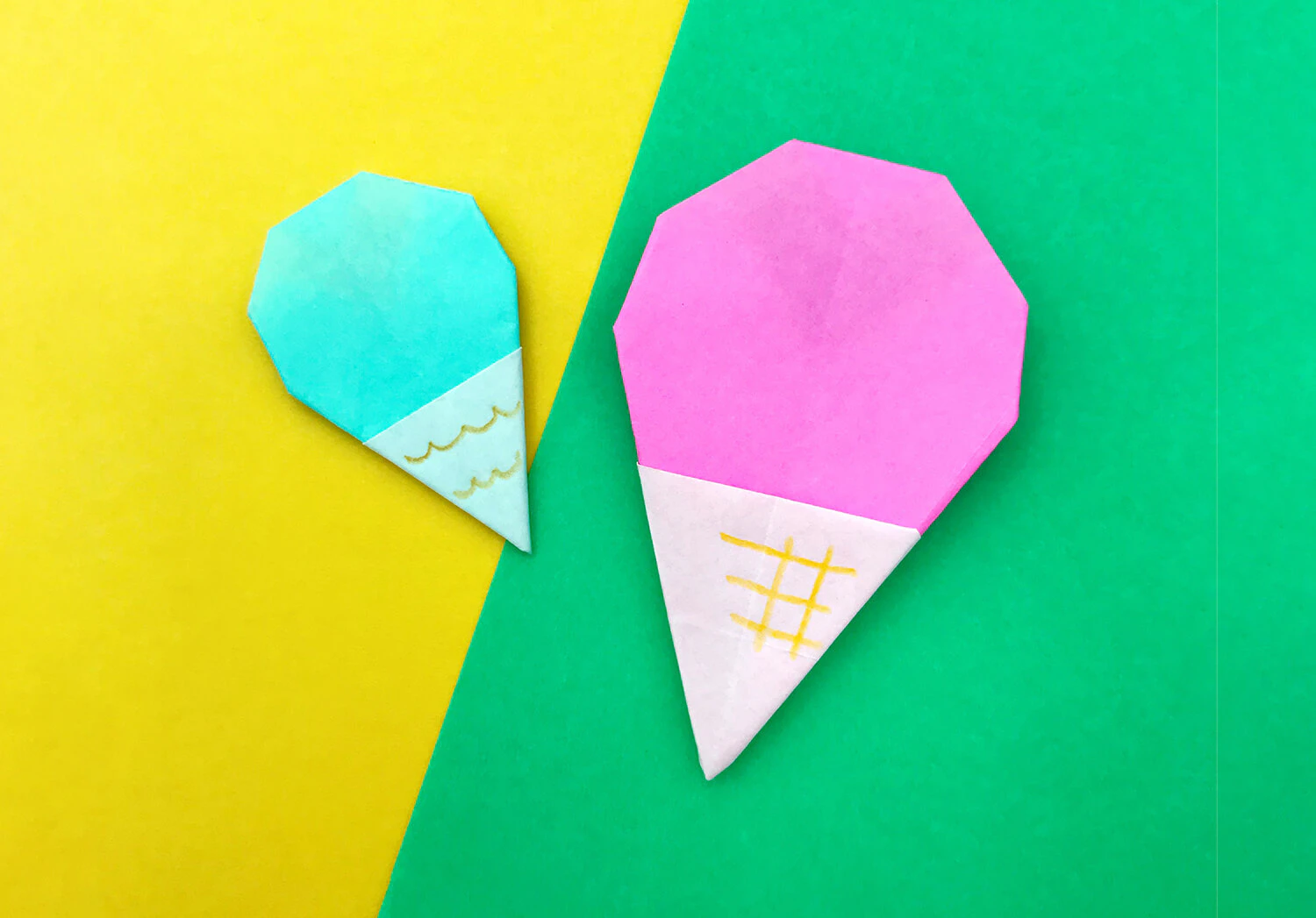 アイスクリーム折り紙