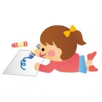 絵を描く女の子