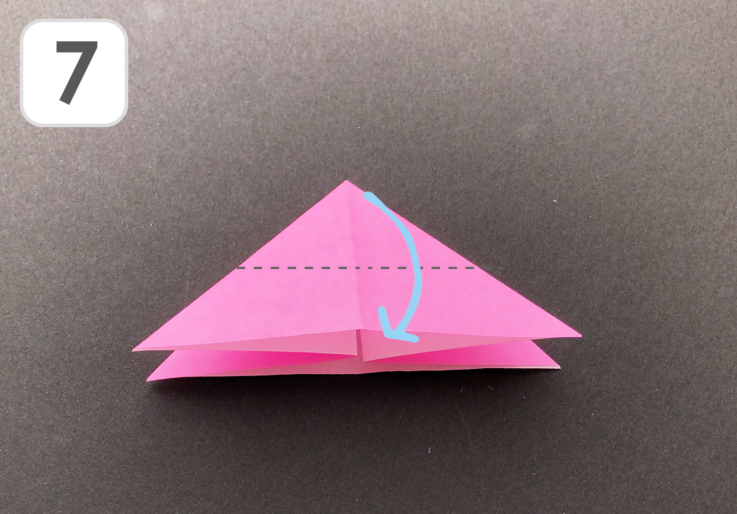 おりがみコスモスの折り方7