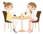 話す女性