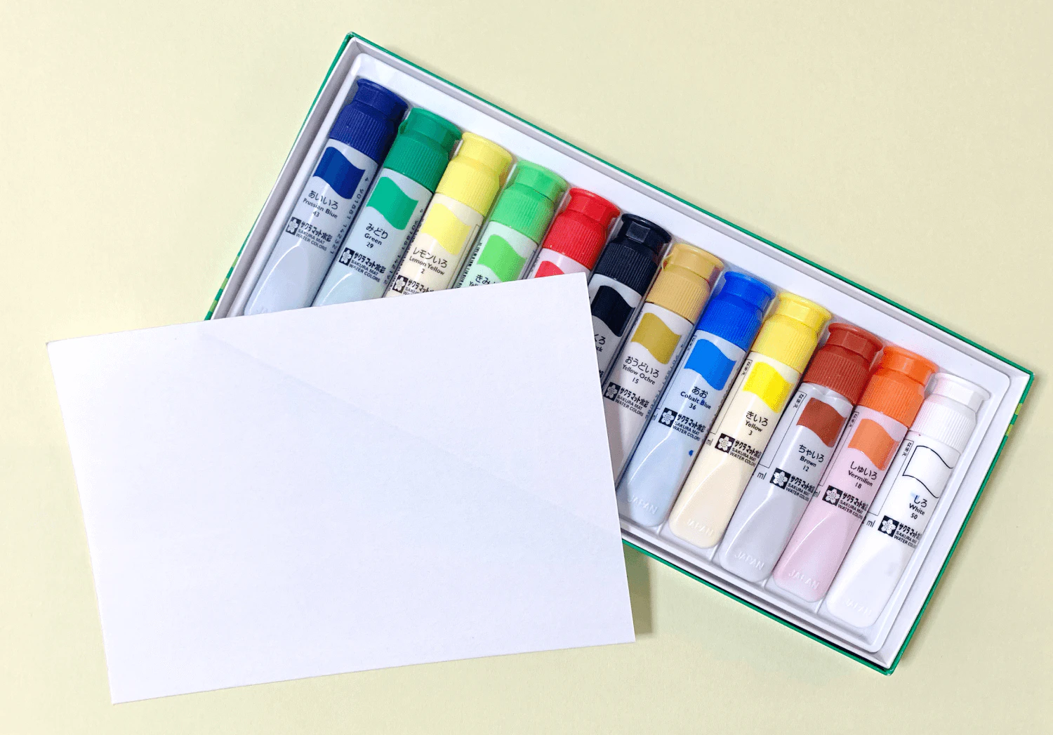 デカルコマニーの花の準備物