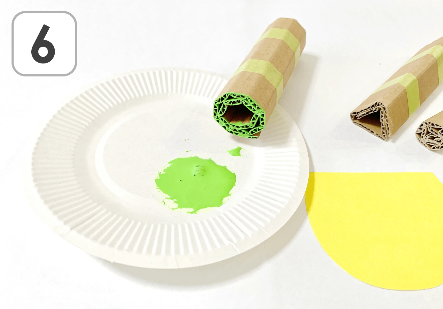 ダンボールスタンプのイースターバニーの製作手順６