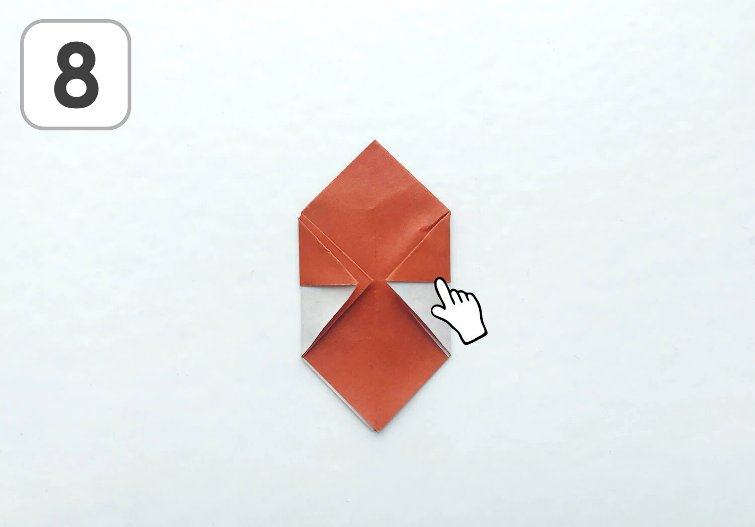 おりがみどんぐりの折り方8