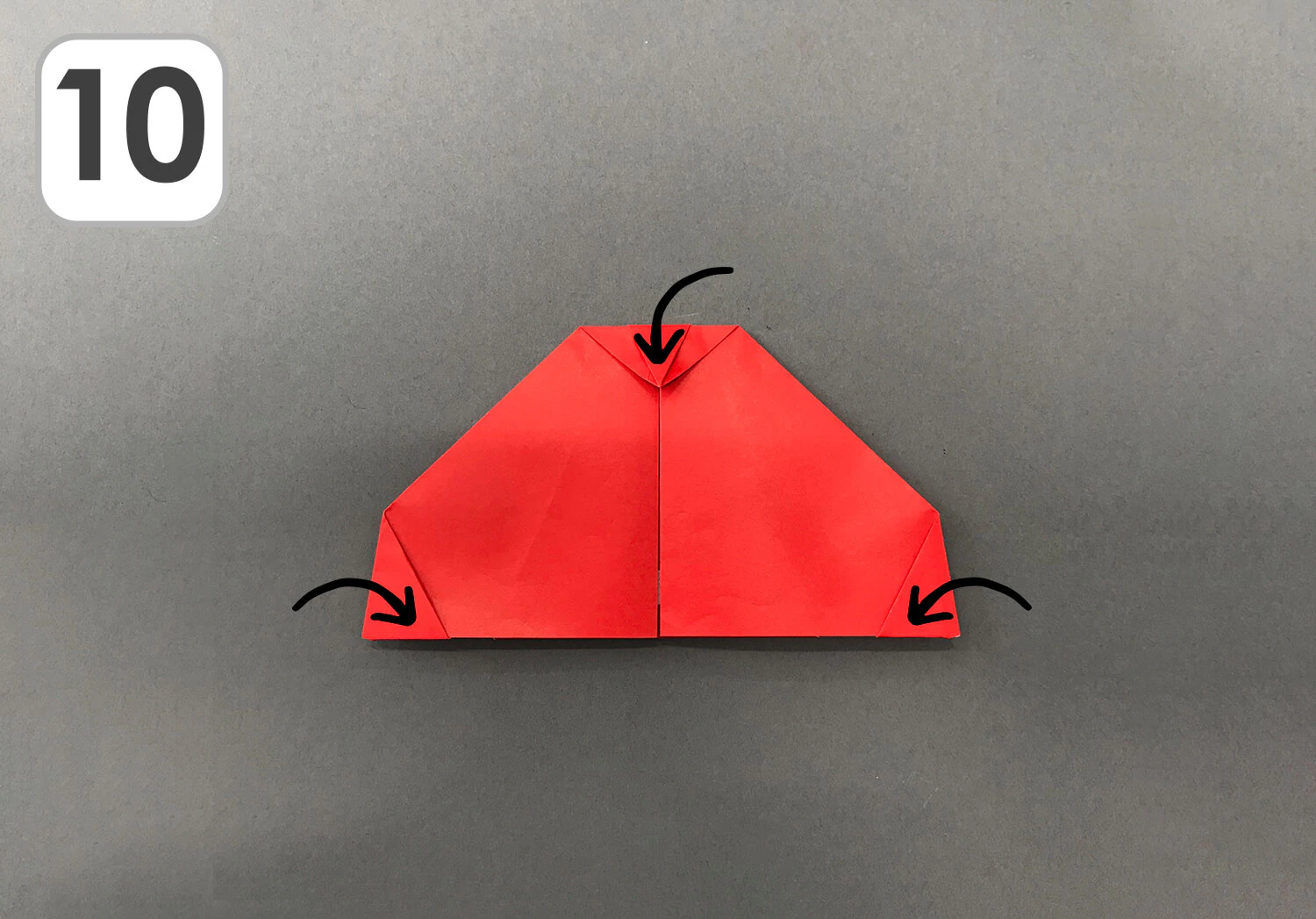 おりがみ傘の手順10