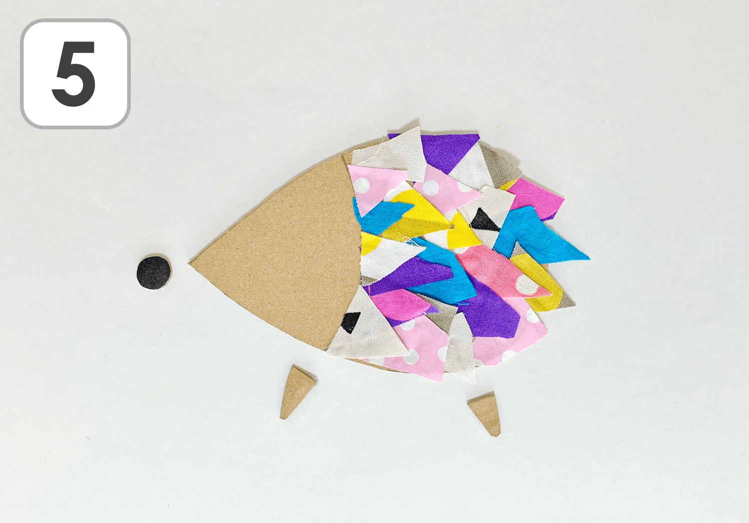 はぎれのハリネズミの製作手順5