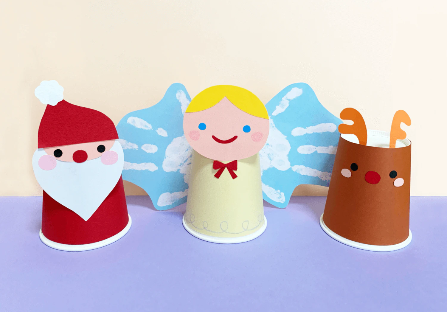 手形スタンプの天使の製作