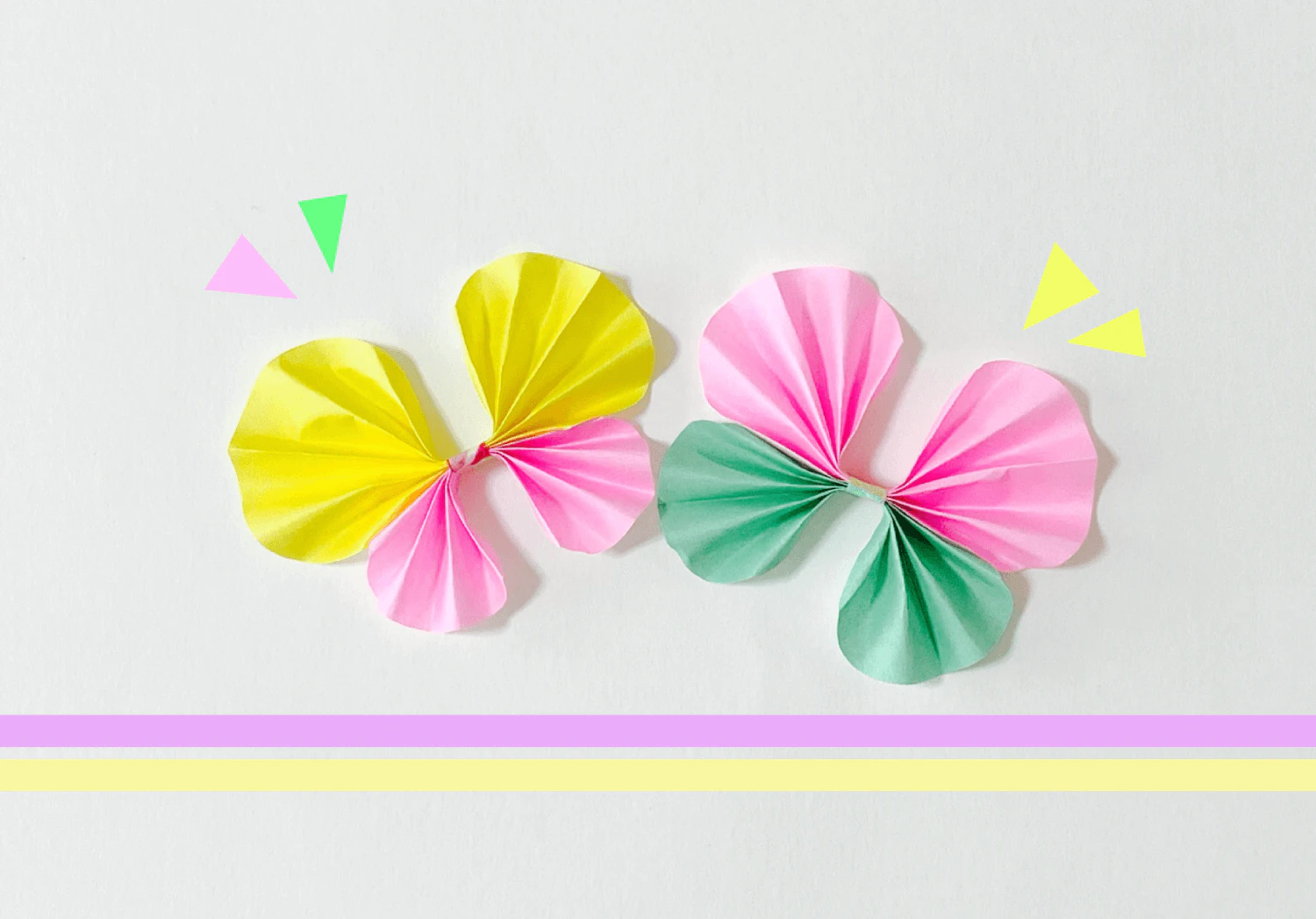 ひらひらちょうちょの製作