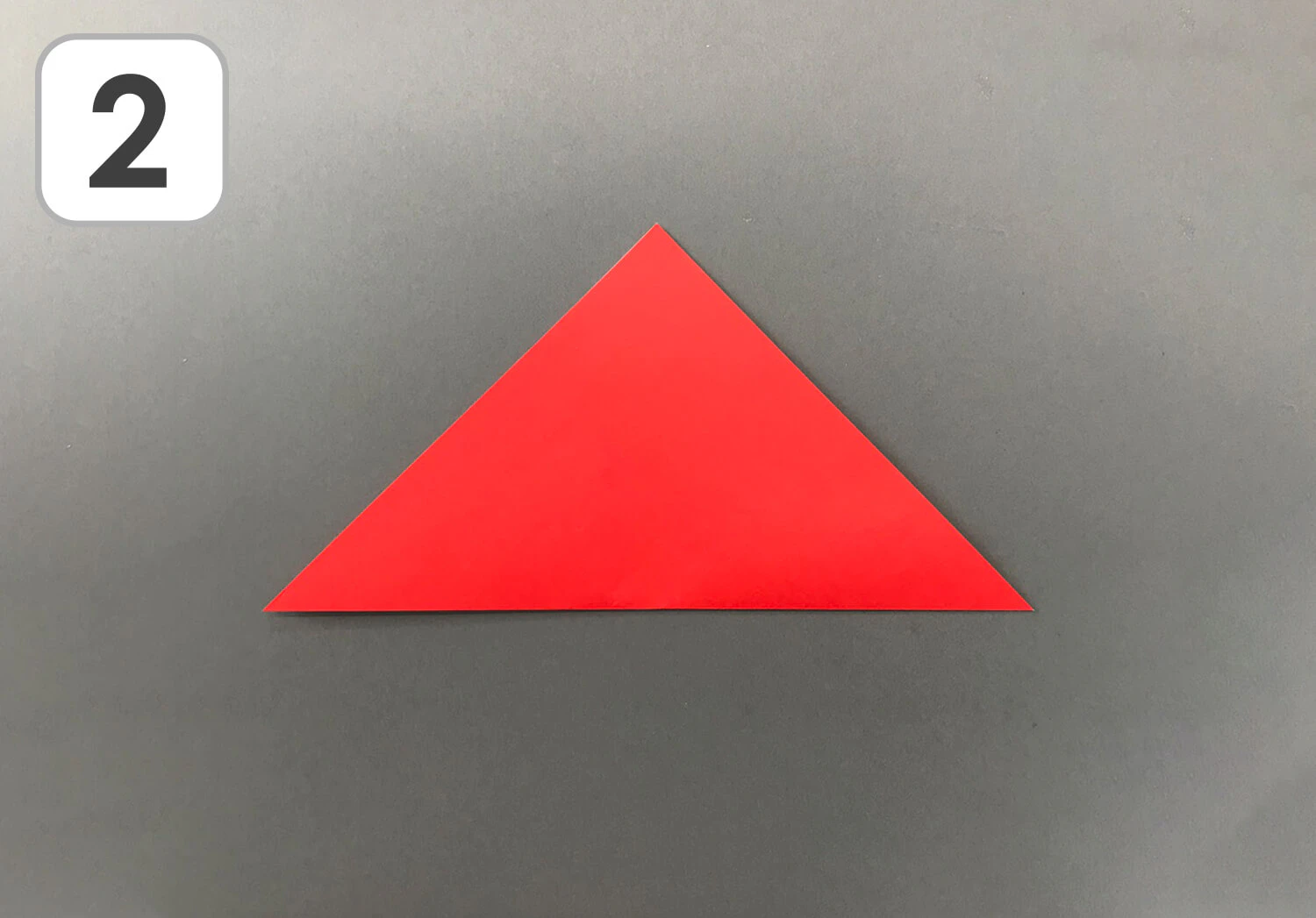 おりがみ傘の手順2