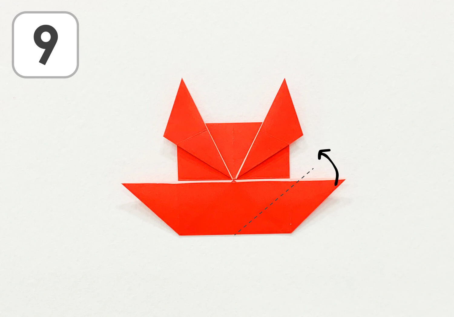 おりがみかにの折り方9