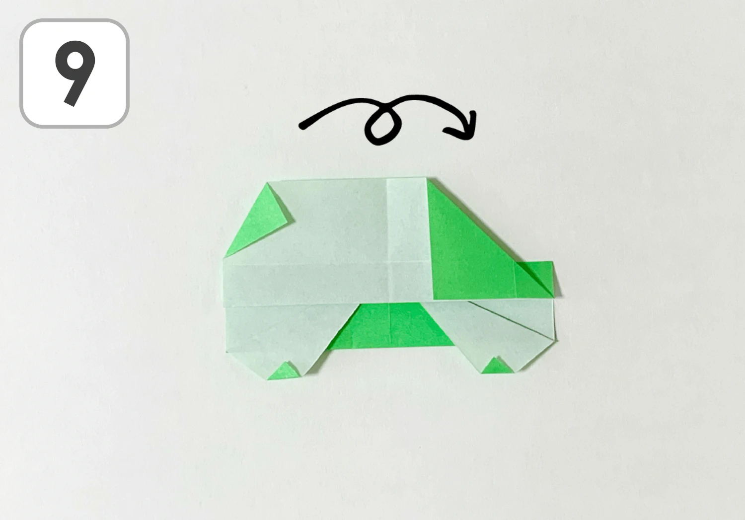 乗用車の折り方9