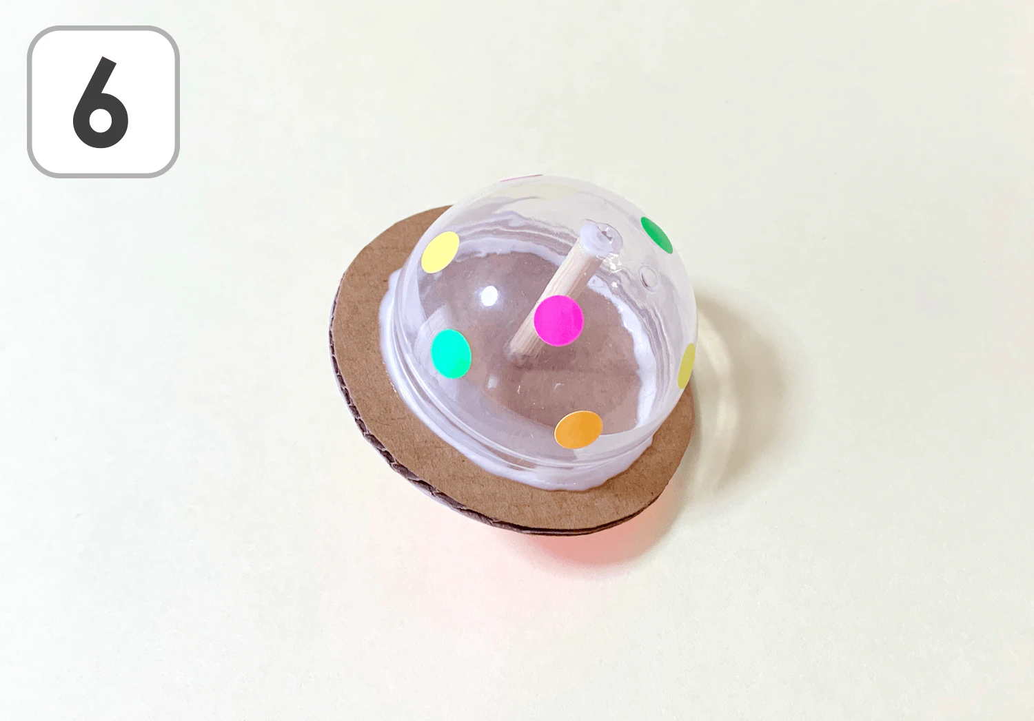 虹色のコマの製作手順6