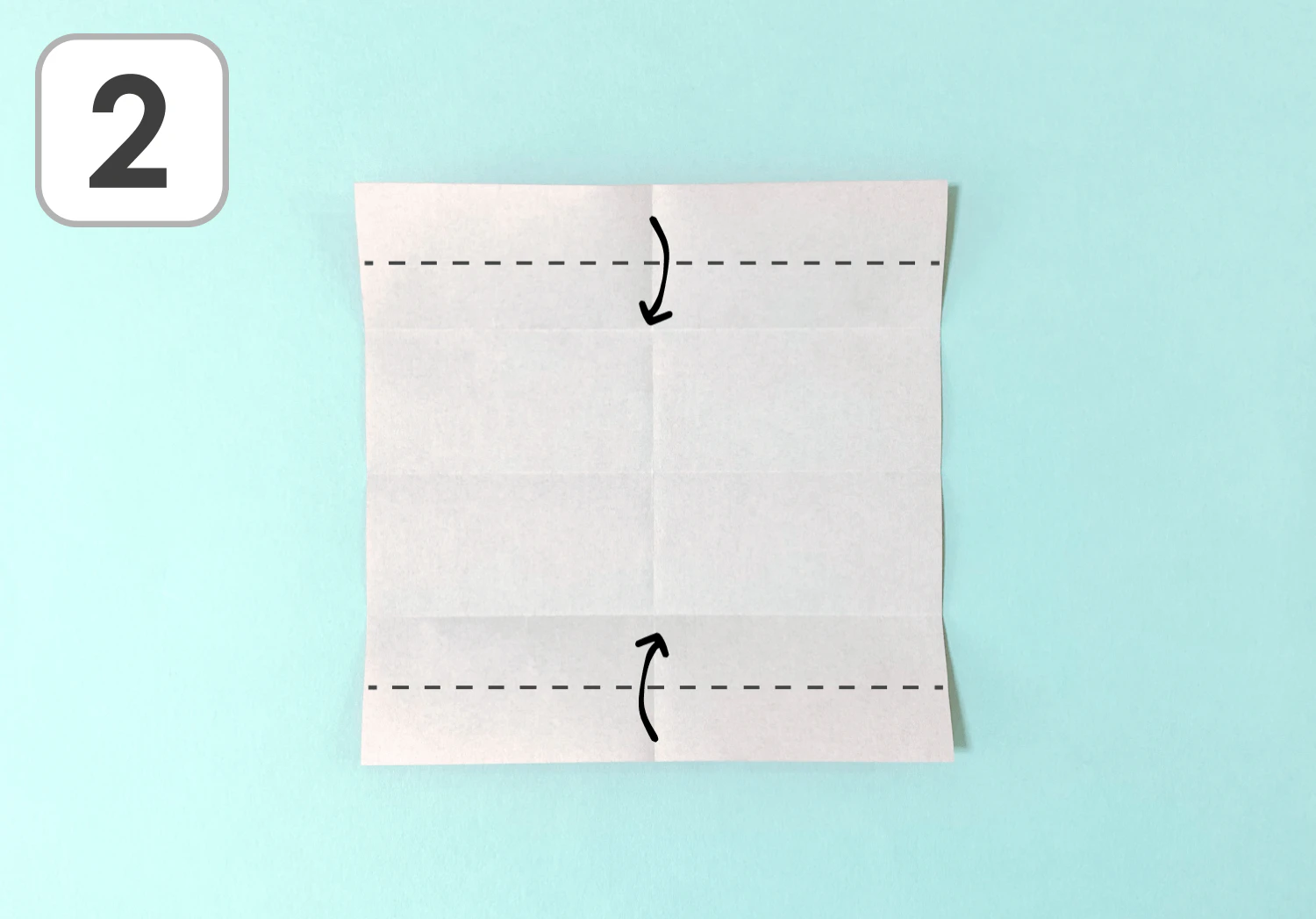 サンタクロースの折り方2