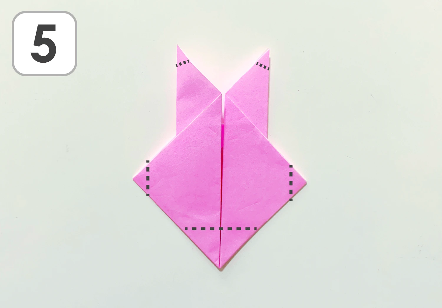 うさぎの折り方５