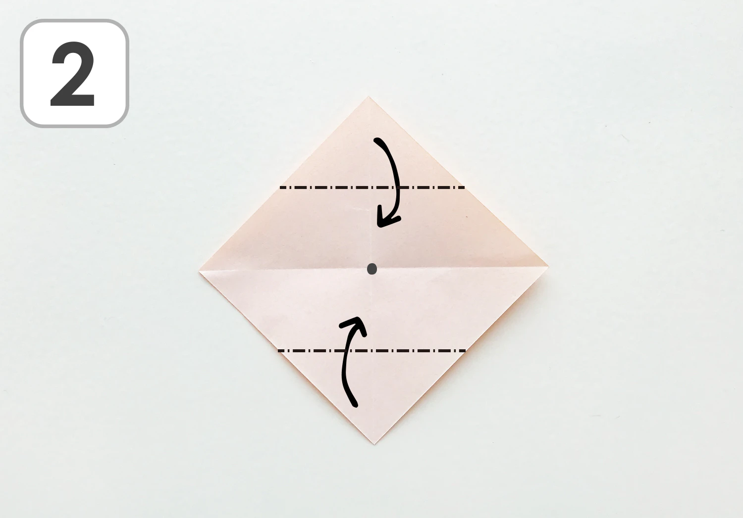 かざぐるまの折り方2