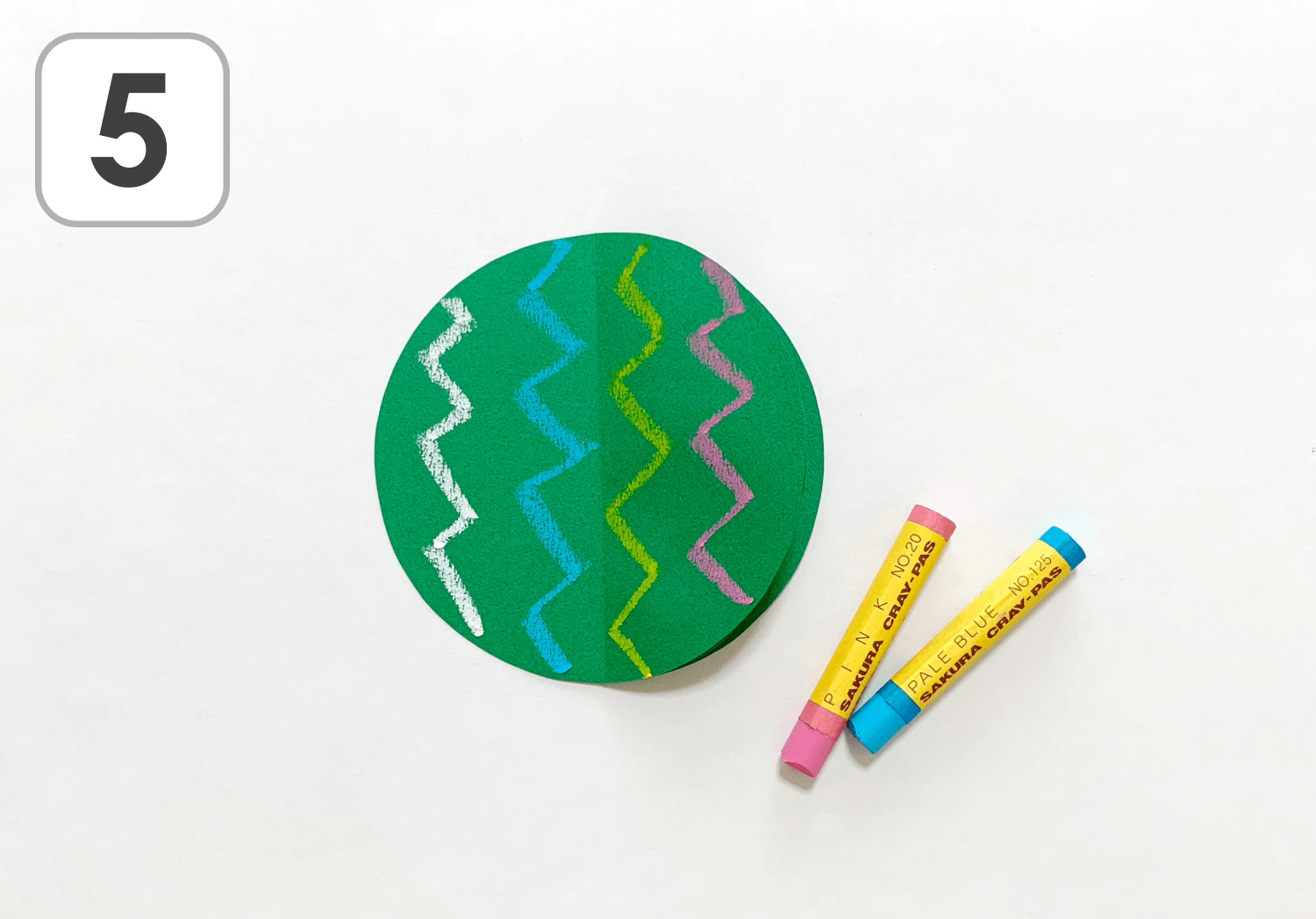 めくれるスイカの製作手順5