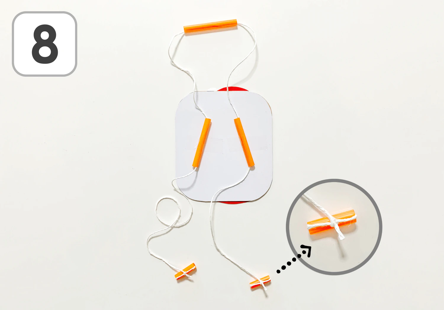 登るサンタの製作手順8