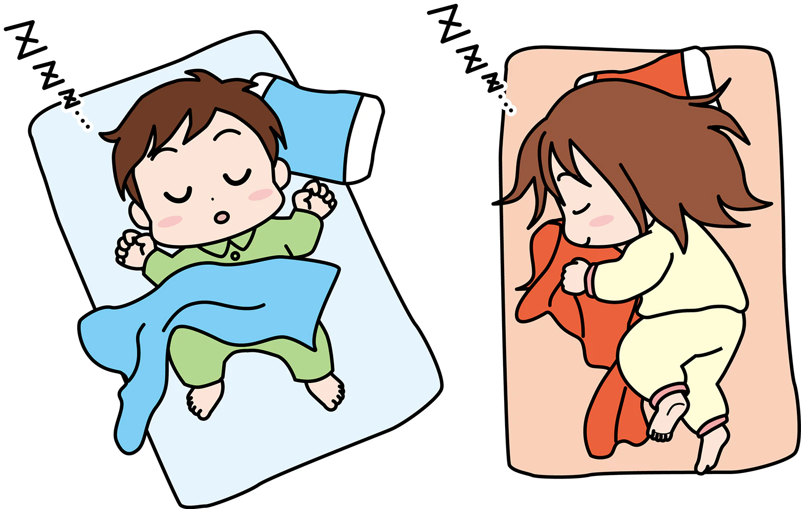 眠る子ども