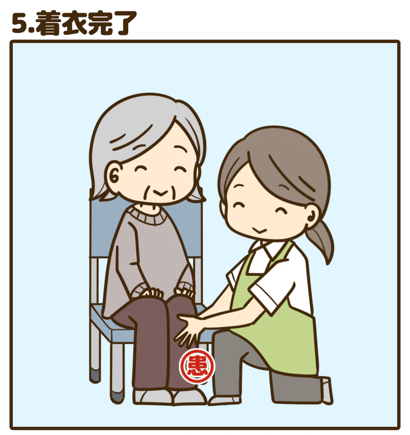 5.着衣完了