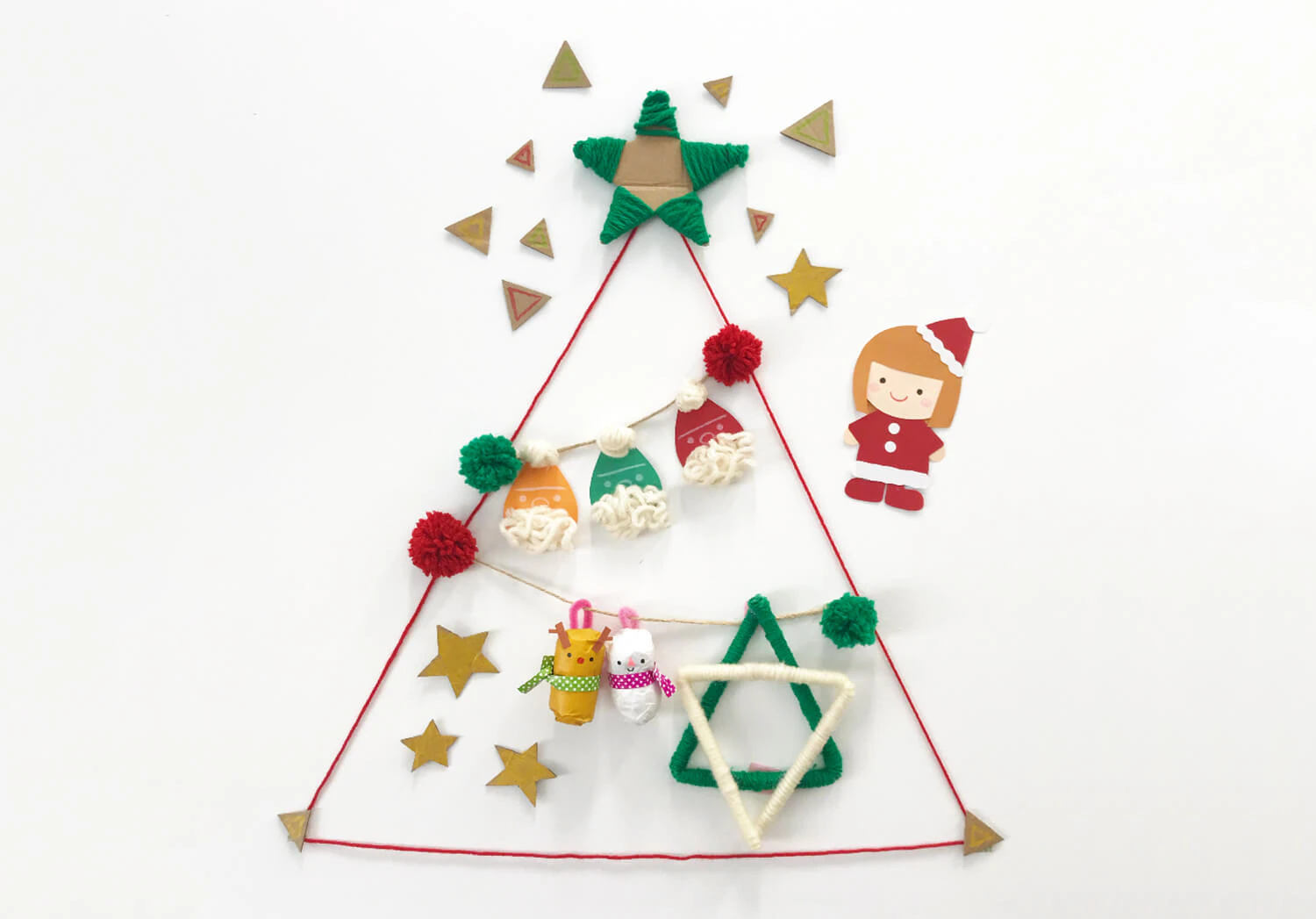 クリスマスの壁面