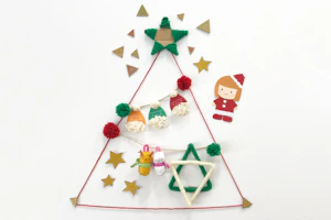 保育壁面 クリスマス