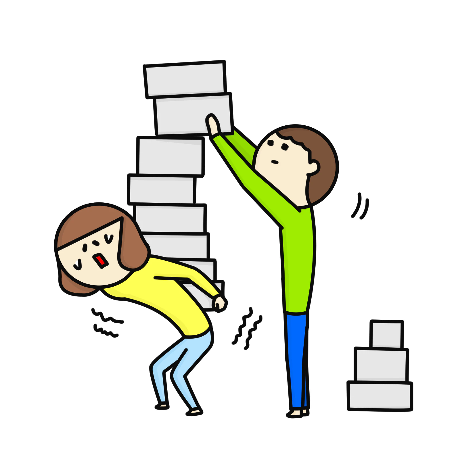 仕事を押しつけられる