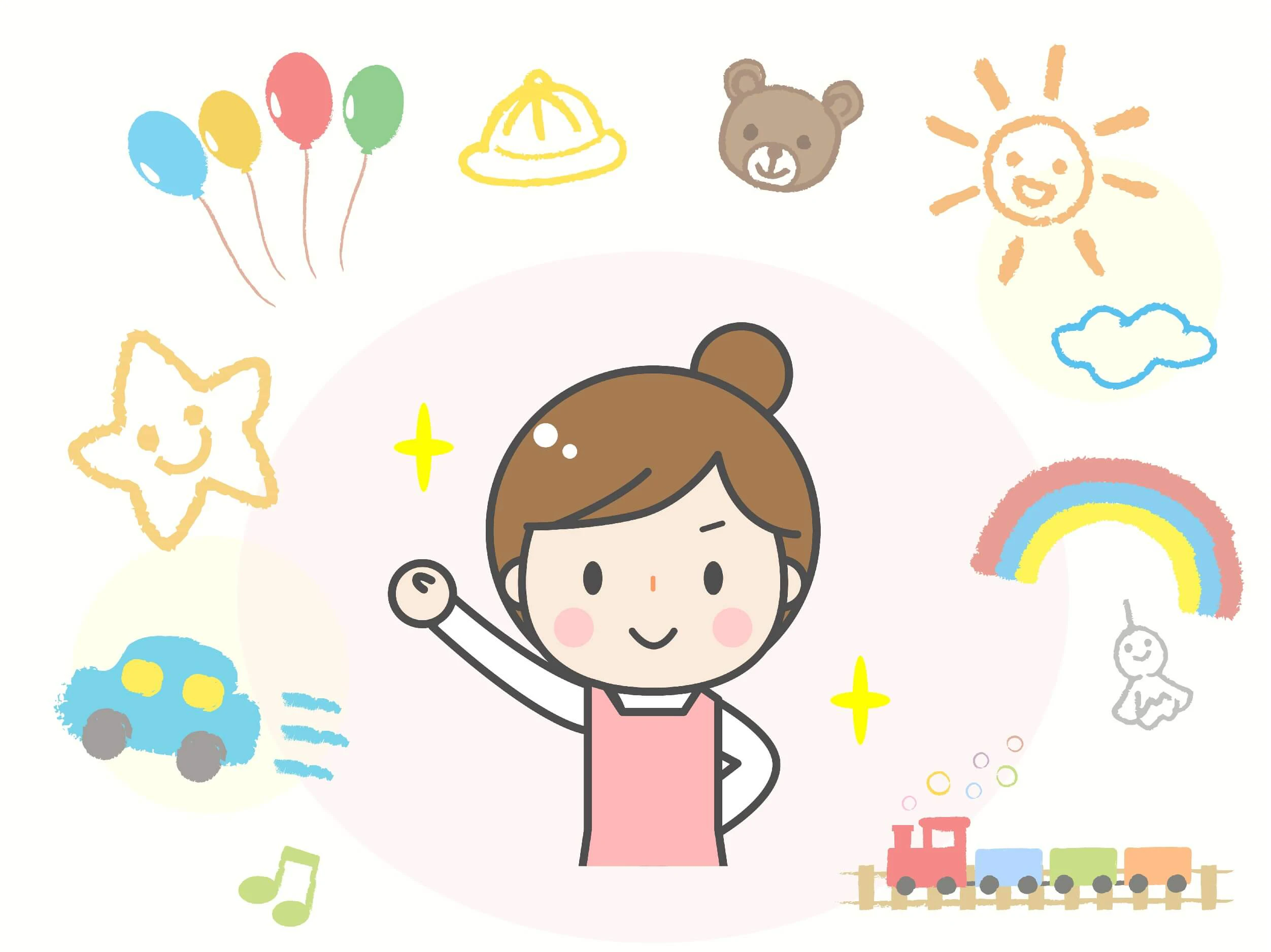 やる気満々の保育士