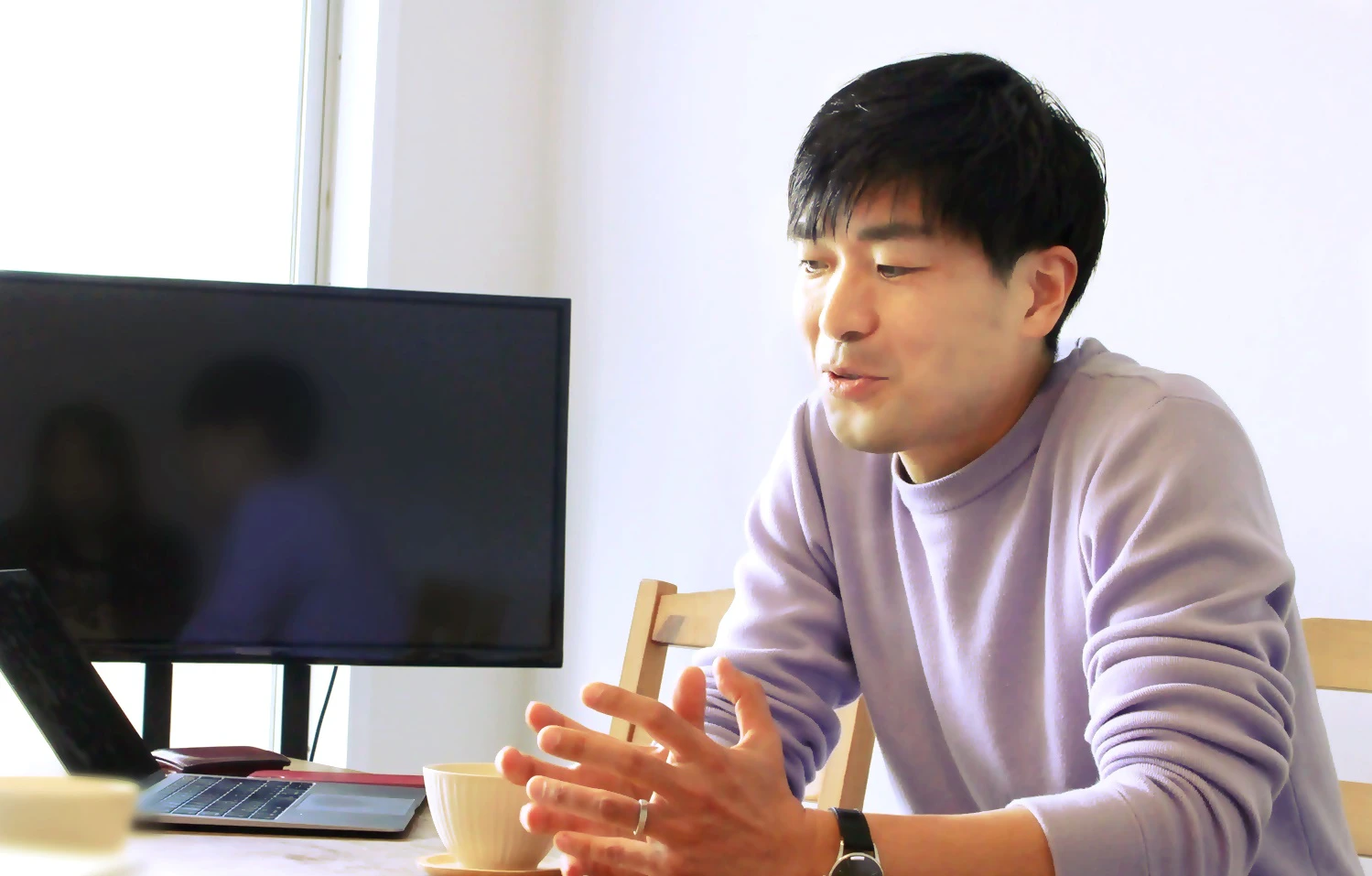 松本さん横顔