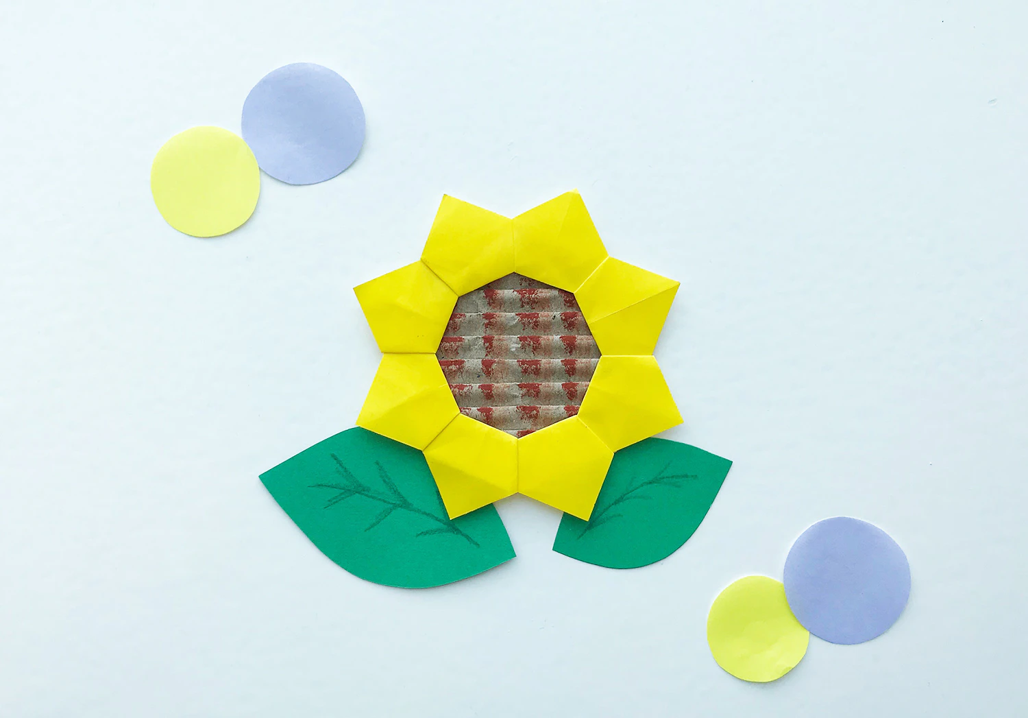 ひまわりのおりがみ