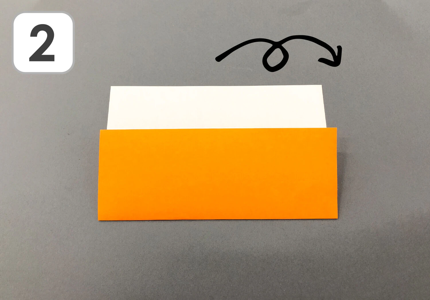 おりがみ　きのこ製作手順2