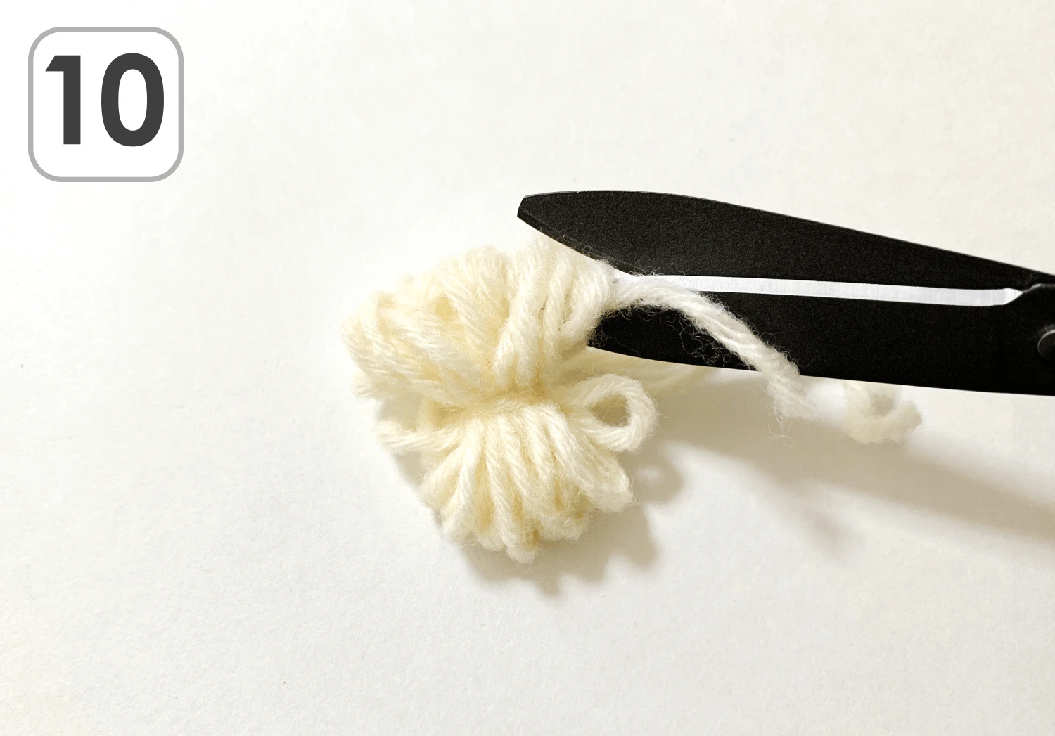 紐通しのニット帽子の製作手順10