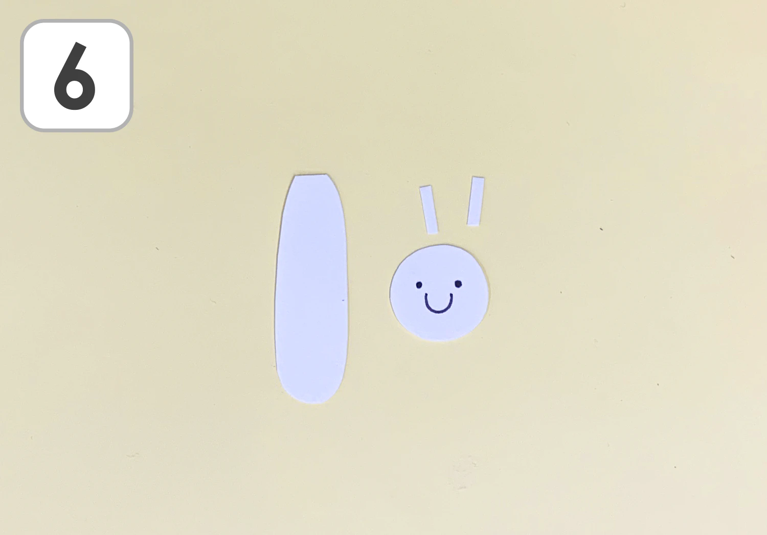 くしゃくしゃおりがみのちょうちょの製作手順６