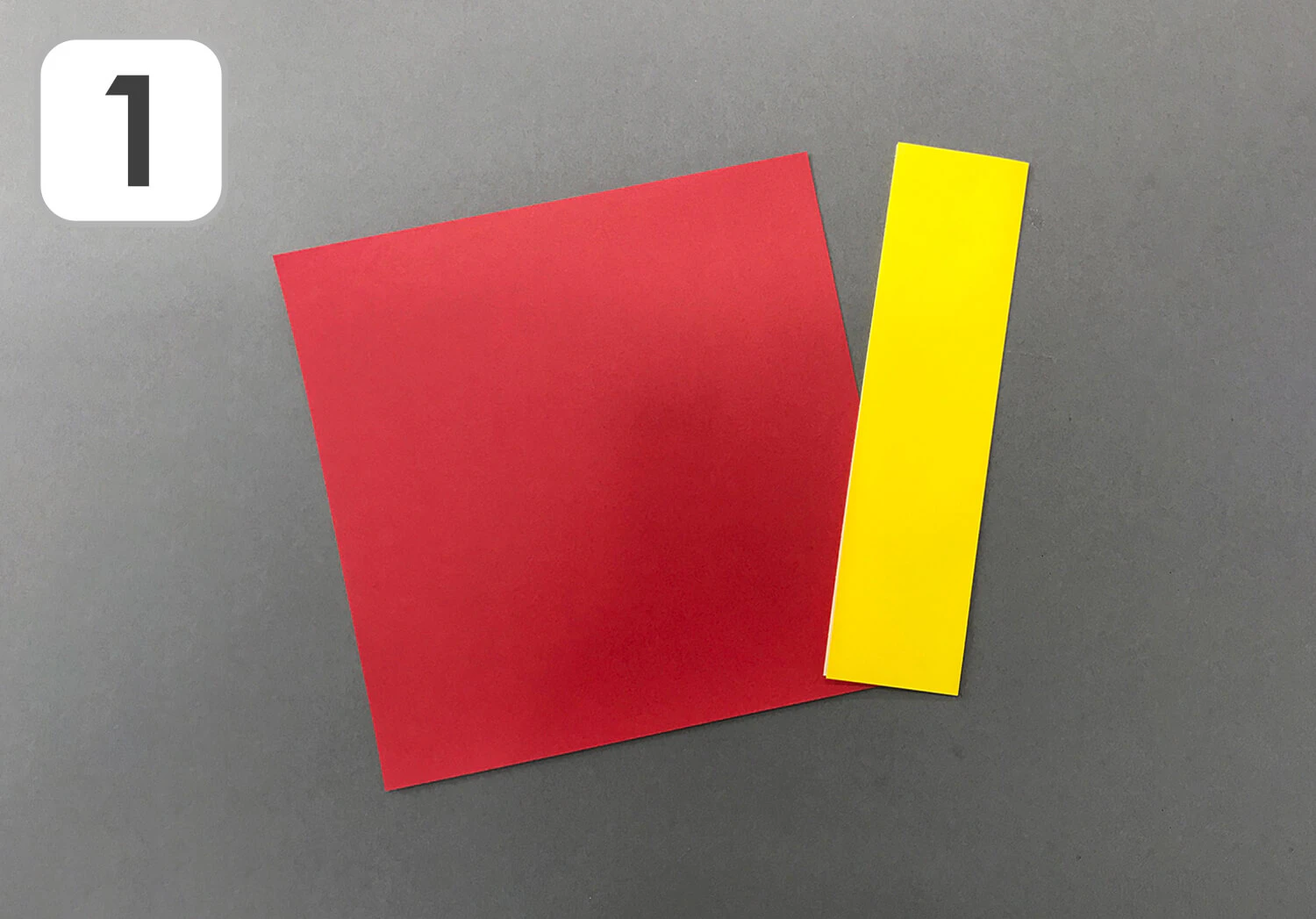 おりがみ傘の手順1