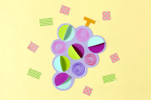 立体のブドウの製作