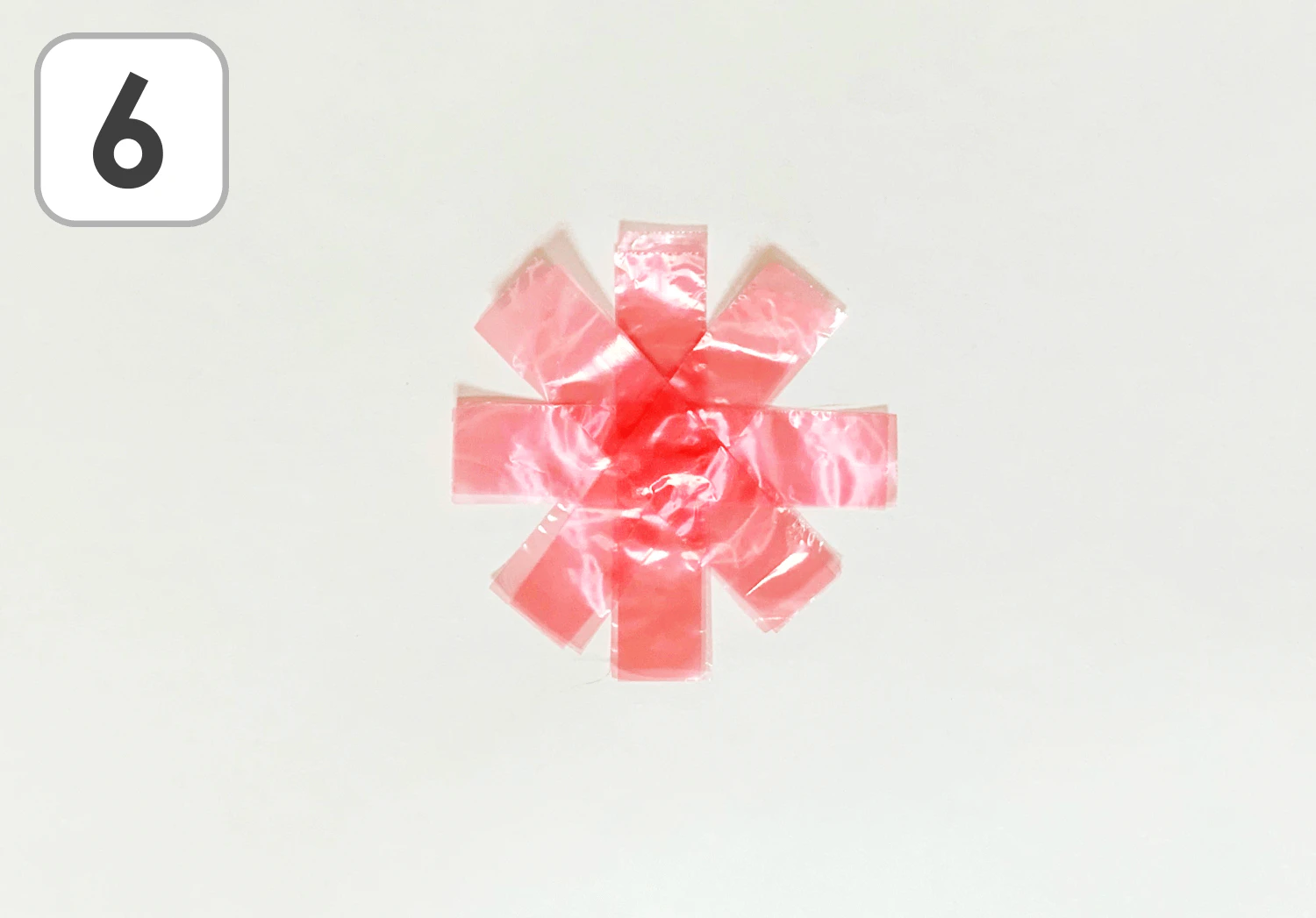 すずらんテープのコスモスの製作手順6