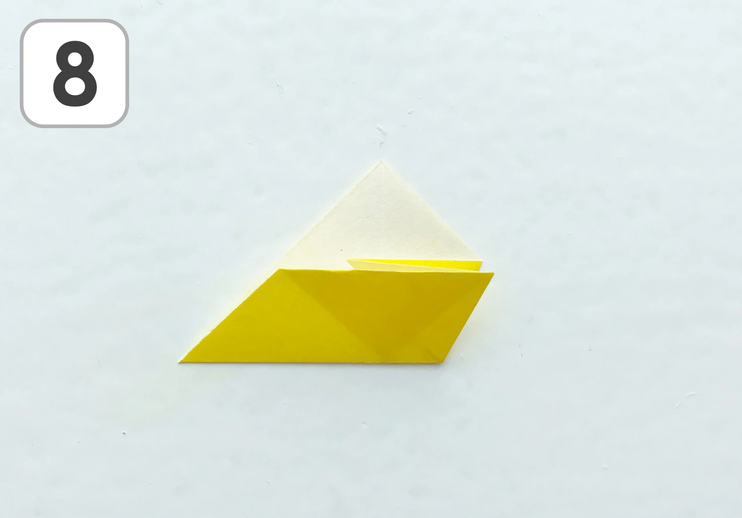 おりがみひまわり手順8