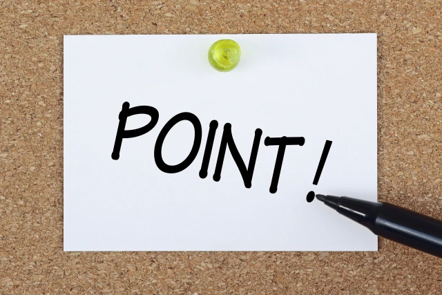 ポイントの写真