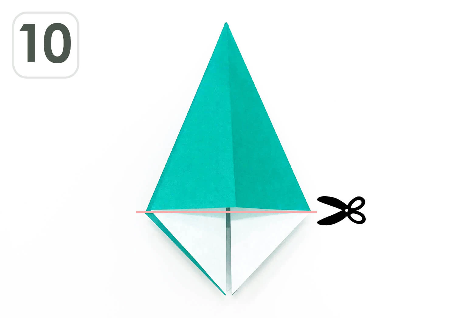 おりがみツリー作り方10