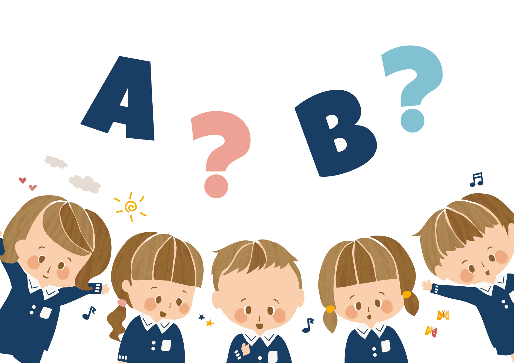 クイズをする子どもたち