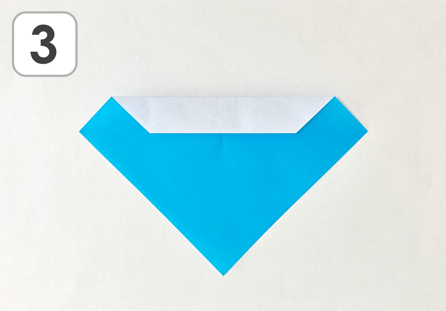 こいのぼり紙飛行機の製作手順3