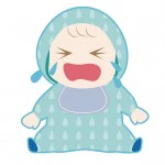 泣く子どものイラスト
