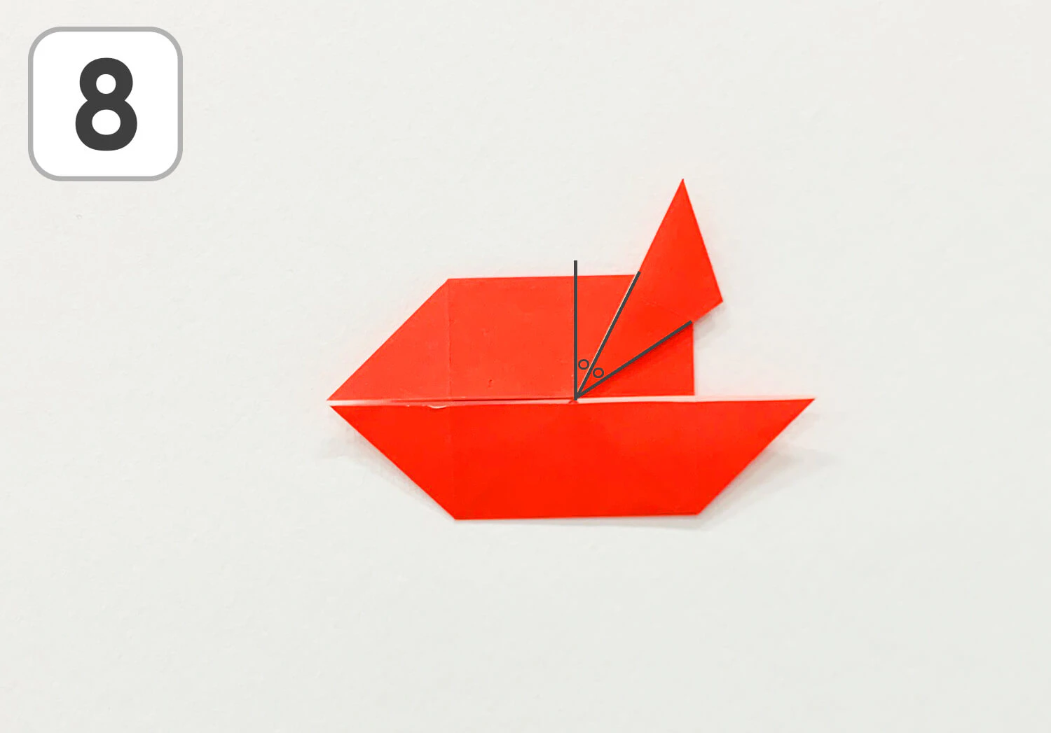 おりがみかにの折り方8