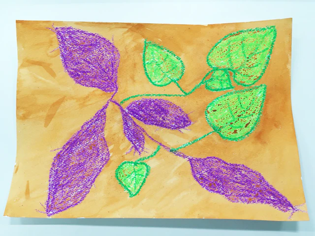 さつまいものはじき絵