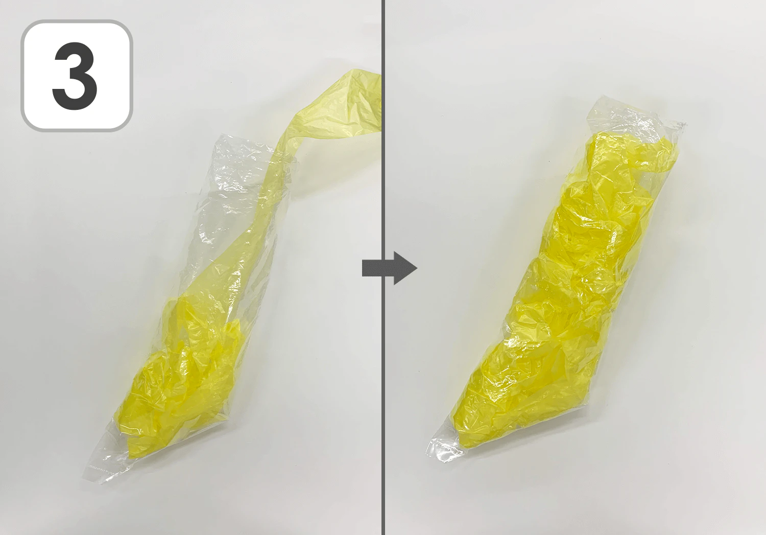 立体のバナナの製作手順３