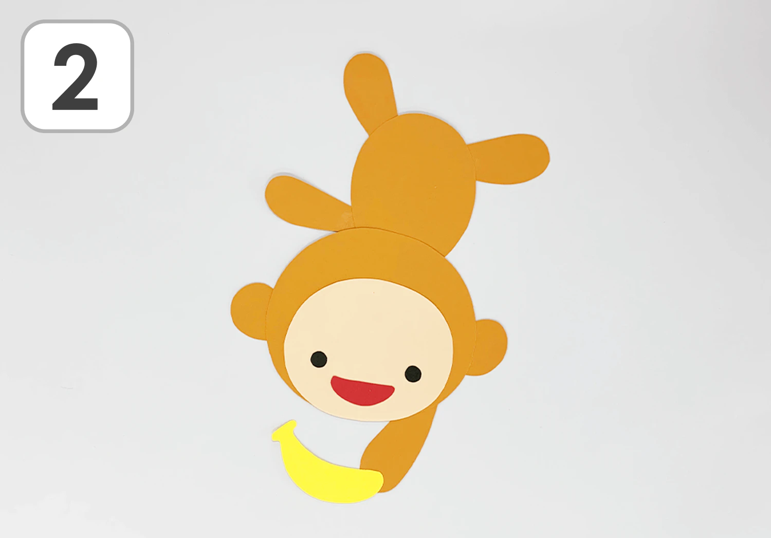 針金しっぽのおさるさんの製作手順2