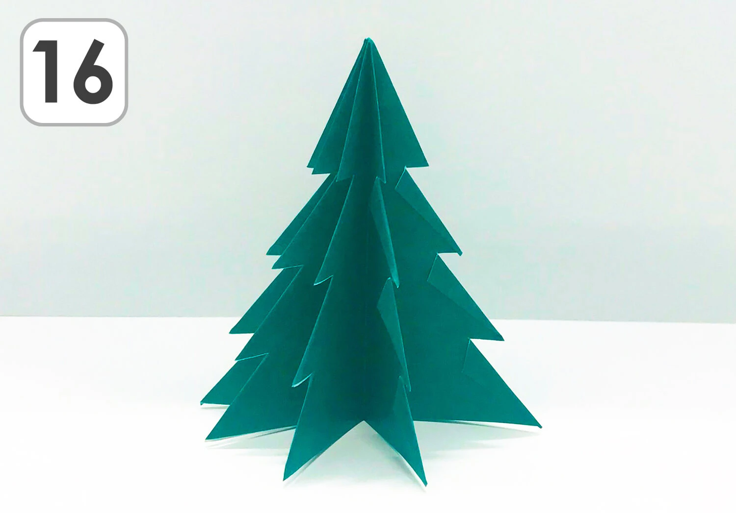 おりがみツリー作り方16